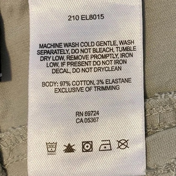 NWT Columbia Sz 4 Treacherous Tour Pant 100% Cotton Beige #289 - Picture 8 of 10